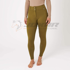 Jodhpurs équestres durables offrant une coupe slim ergonomique genoux renforcés structure respirante et un confort durable à vendre - Product Image 3