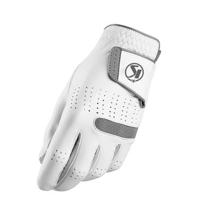 Gants de golf avec logo personnalisé pour hommes, cuir véritable respirant pour adultes, nouveauté, équipement de sport - Product Image 1