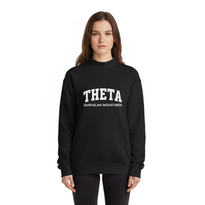 Sudadera Holgada con Cuello Alto Estampada para Mujer, Informal, de Algodón y Felpa, para Otoño e Invierno, Estilo Urbano, con Lentejuelas - Product Image 1