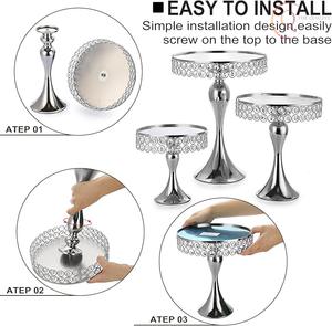 Soporte para Tartas de Metal Duradero con Calidad de Construcción Premium, Ideal para Exhibiciones de Panadería y Decoración de Eventos - Product Image 3