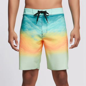 กางเกงชายหาดขาสั้นระบายอากาศได้ดีแห้งเร็วกางเกงว่ายน้ำมีกระเป๋ากันน้ำมีซิปสำหรับผู้ชาย - Product Image 2