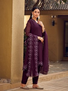 Robes pour femmes vêtements indiens et pakistanais salwar kameez saris indiens robes indiennes pour femmes robe - Product Image 3