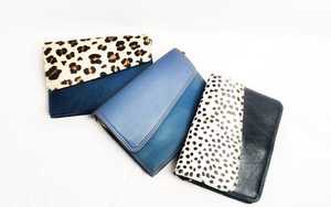 Bolso bandolera Multicolor de cuero genuino reciclado para mujer con estilo, bolso de hombro de cuero de piel con estampado de animales hecho a mano Real - Product Image 3