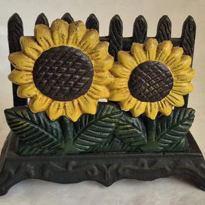 Servilletero Decorativo Vintage con Diseño de Girasol Amarillo, Perfecto para Comedor, Encimera de Cocina y Estilo de Cafetería, Venta al por Mayor desde India - Product Image 1