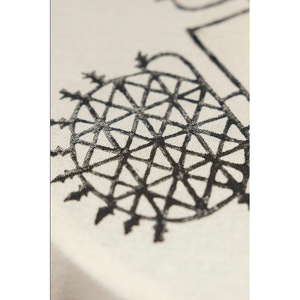 Mantel de Lino y Algodón Bordado con Flores Étnicas Hecho a Mano, 105x105cm, Cuadrado, para Decoración del Hogar, Hermoso Diseño Floral para Mesa - Product Image 5