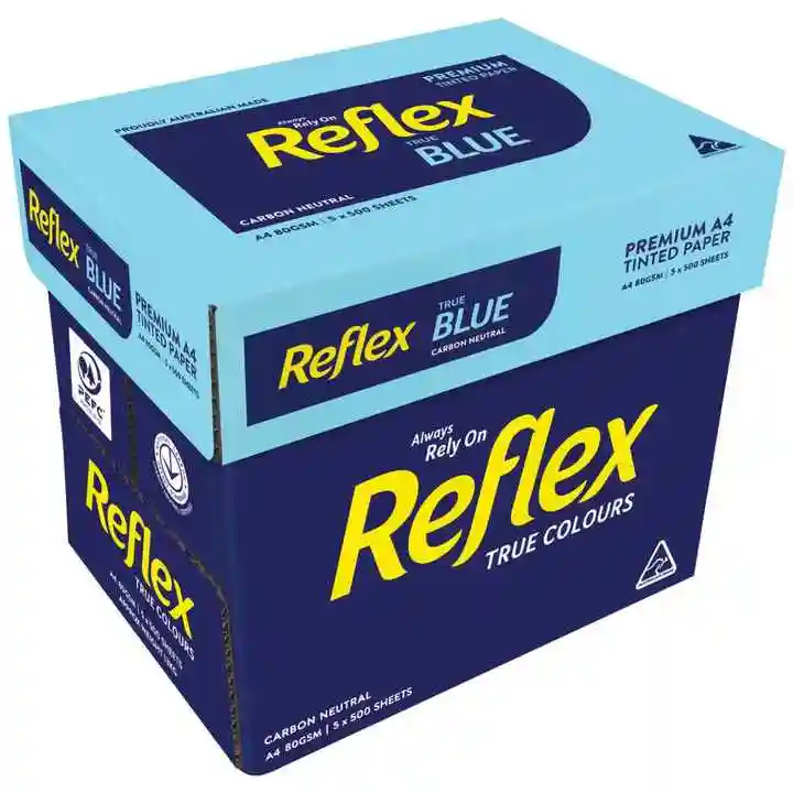 Reflex Colours 80gsm A3 Copy Paper Blue 500 Sheets