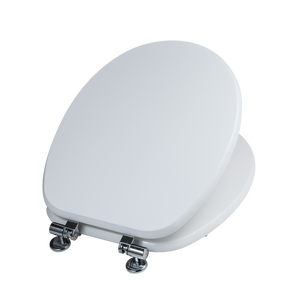 Abattant de toilette universel en MDF laqué blanc à fermeture douce - Product Image 2