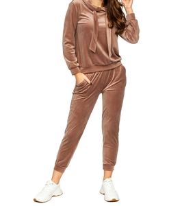 Venta caliente nueva moda patrón sólido transpirable Mujer terciopelo chándal de talla grande ropa activa para invierno precio al por mayor 2026 - Product Image 2