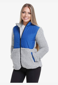 OEM de haute qualité Logo personnalisé femmes polaire Sherpa veste hiver Zip respirant tricoté tissé haute visibilité - Product Image 4