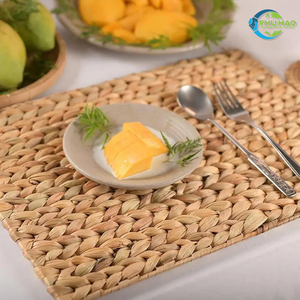 Charming WOVEN WATER HYACINTH <b>PLACEMAT</b> COASTERS Eco-Friendly Tabletop Elegance for a Beautiful and Sustainable Dining Experience - Product Image 5