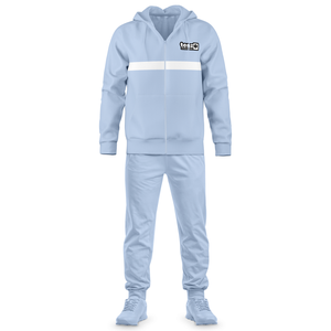 <b>Men</b> Winter Streetwear Solid Red Casual Sports Tracksuit Set Hooded Zipper <b>Jacket</b> Jogger Pants OEM ODM Wholesale Factory Supply - Product Image 5