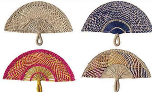 Ventilador de mano de algas marinas hecho a mano de Vietnam | Artesanía única para eventos y fiestas | Moda y único - Product Image 2