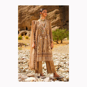 2024 vestido de novia de seda para mujer india y ropa en línea lista para usar Indian Salwar Kameez a la venta - Product Image 3