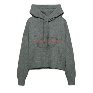 Sudadera Corta de Algodón de Invierno de Alta Calidad para Mujer, Manga Larga, Informal, a la Moda, con Logotipo Frontal, Precio Razonable - Product Image 5