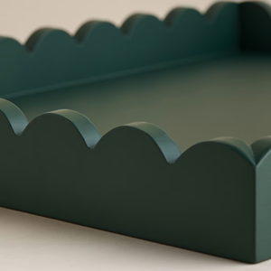 Plateau de service rectangulaire festonné en laque verte, artisanat naturel, tendance du moment, en provenance du Vietnam, vente en gros - Product Image 6