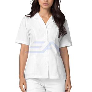Uniforme Médico de Alta Calidad ENROBE APPAREL, Blusa para Mujer, 100% Algodón, Detección de Agujas, Uso Hospitalario, Fusión sin Costuras, Personalizable - Product Image 1