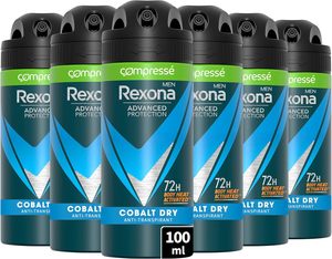 Desodorante REXONA Men Cobalt Dry - Spray Antitranspirante Comprimido - Fragancia Fresca y Duradera - Protección de 72h 6x100ml - Product Image 2
