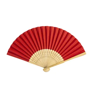 Ventagli Personalizzati in Bambù e Carta per Forniture Promozionali per Feste - Product Image 4