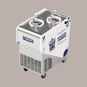 Chariot à glaces mobile Miles DC Gelato Cart V2, nouvelle machine à glaces pour restaurants, glaces dures, molles, aux fruits, au lait, à l'eau, à la farine, avec pompe et moteur, en acier inoxydable, UE - Product Image 1