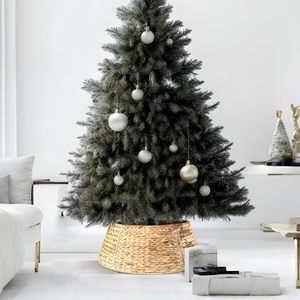 Collar de árbol de jacinto de agua Natural decoraciones para el hogar venta al por mayor cestas de cubierta de Base de Navidad para árboles de Navidad Noel - Product Image 5