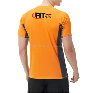 Protector de sarpullido de manga corta para hombre, diseño personalizado, secado rápido, para Fitness, gimnasio, entrenamiento - Product Image 6