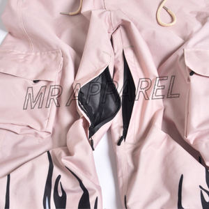 กางเกงกันหิมะแบบกันน้ำและกันความร้อน ปรับแต่งได้ พร้อมเชือกผูกเอว กระเป๋าแบบคาร์โก้ ช่องระบายอากาศ และทรงหลวม - Product Image 5