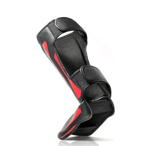 Espinilleras de cuero de alta calidad MMA Pierna Protectores de pies Muay Thai Kickboxing Personalizar Espinilleras - Product Image 2