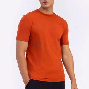 Camiseta Extra Grande para Hombre, Cuello Redondo, Hombros Caídos, Antiarrugas, Tejido de Algodón Ecológico y Transpirable, Corte Cuadrado, OEM - Product Image 6