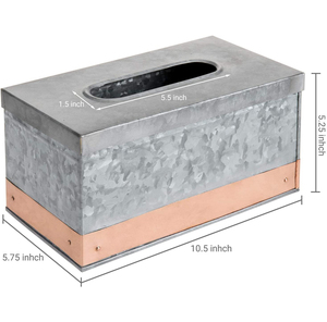 ที่ใส่กระดาษทิชชู่ชุบโลหะเหล็กสำหรับตกแต่งโต๊ะในบ้านและโรงแรม - Product Image 5