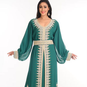 AWAIS HOUSE Wholesale Lightweight Handmade Traditional Muslim <b>Wedding</b> <b>Dress</b> 'D'-Plus <b>Size</b> Kaftan Abaya Dubai Style High Neck - Product Image 1