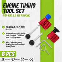 Kit de 6 outils de calage moteur pour VAG VW Audi Skoda Seat 1.2 1.4 1.6 1.9 2.0 TDI PD CR Diesel, pour vilebrequin et pompe d'injection