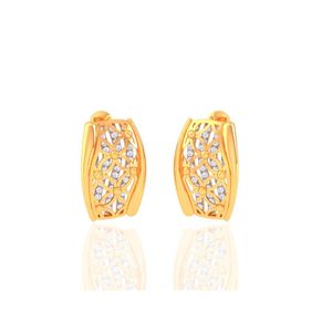 Ishi ต่างหูเพชร18K สีทองประดับเพชร - Product Image 3