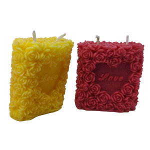 Vela Aromática con Aroma a Rosa y Amor |   Vela Decorativa con Diseño de Corazón Floral para Regalos y Decoración del Hogar - Product Image 4