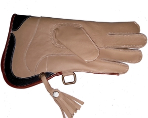 Gants de fauconnerie en cuir de vachette à double couche avec manche en carbone sur mesure et outils de piégeage pour la chasse - Product Image 6