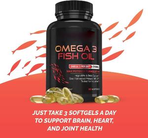 Capsules de gel Softgel en vrac, huile de poisson de mer profonde, étiquette privée, Vegan, Halal EPA, algues, <span class=keywords><strong>Omega</strong></span> 3, 6, 9, 1000Mg - Product Image 3