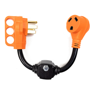 Protector de Sobrecarga de 50 Amperios a 30 Amperios, Cable Adaptador para RV con Interruptor de Circuito, Adaptador de Corriente Eléctrico de 18 Pulgadas - Product Image 1