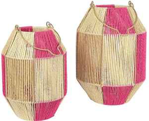 Portavelas de Ratán Hecho a Mano Multiusos para Bodas, Fiestas, Regalos Festivos y Decoración del Hogar - Product Image 1