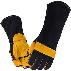 Gants de sécurité robustes à manches longues contraste de couleur unie meilleure vente produit OEM/ODM gants de soudage par bâton par des industries incroyables - Product Image 1