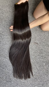 2023 meilleure vente VQ cheveux 100% vierge brut vietnamien os cheveux raides pour les femmes noires au meilleur prix Machine Double trame - Product Image 2