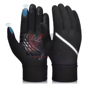 Gants de course coupe-vent d'entraînement Gants à écran tactile pour doigts complets Cyclisme Course à pied Autres sports de plein air Gants thermiques d'hiver - Product Image 1