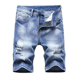 กางเกงยีนส์ขาสั้นทรงลำลองเอวกลาง ผ้าฝ้าย 100% แห้งเร็ว ลายเรียบ สไตล์ใหม่ ผลิตตามสั่ง สีตามสั่ง ผลิตในปากีสถาน - Product Image 1