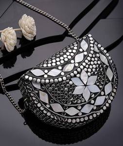 Travail de tuile d'artisan d'embrayage de luxe fait main de MOP d'Inde - Product Image 1