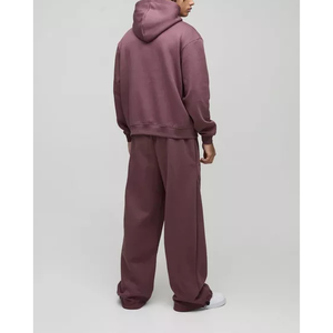 Sudadera con Capucha para Hombre, Estilo Holgado, Tejido Grueso de Algodón 100%, Bordado Personalizado, Precio al por Mayor - Product Image 3