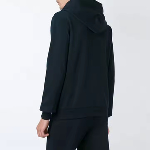 Sweats à capuche zippés fabricants sweat vintage en détresse hommes broderie Patch fermeture éclair lavage à l'acide sweat à capuche appliqué pour hommes - Product Image 2