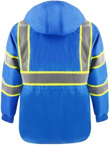 Veste de sécurité haute visibilité imperméable et coupe-vent de qualité supérieure, vêtements de travail d'hiver haute visibilité, veste de sécurité - Product Image 3