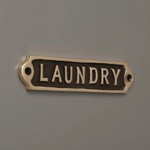 Heavy Solid Brass <b>Door</b> Plate Engraved Name Board Decorative Main <b>Door</b> <b>Sign</b> With Metal Screw Mounting - Product Image 1