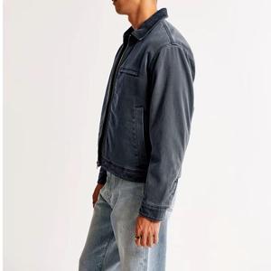 Veste en toile de coton de haute qualité pour homme, tendance de l'hiver, fermeture éclair, vêtements de travail - Product Image 2