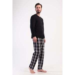Conjunto de Pijama para Hombre CEPLI ERKEK P.SUPREM XXL, Completamente Acolchado, Manga Larga - NEGRO - NEGRO - Product Image 4