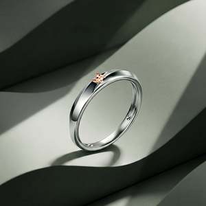 Jeulia Two Tone Crossover Peekaboo <b>Cat</b> Wedding Band <b>Ring</b> for Men - Product Image 5