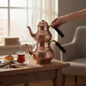 Tetera Artesanal de Diseño Vintage y Moderno con Tapa y Asa, Jarra para Agua, Ideal para Beber y Regalar - Product Image 2